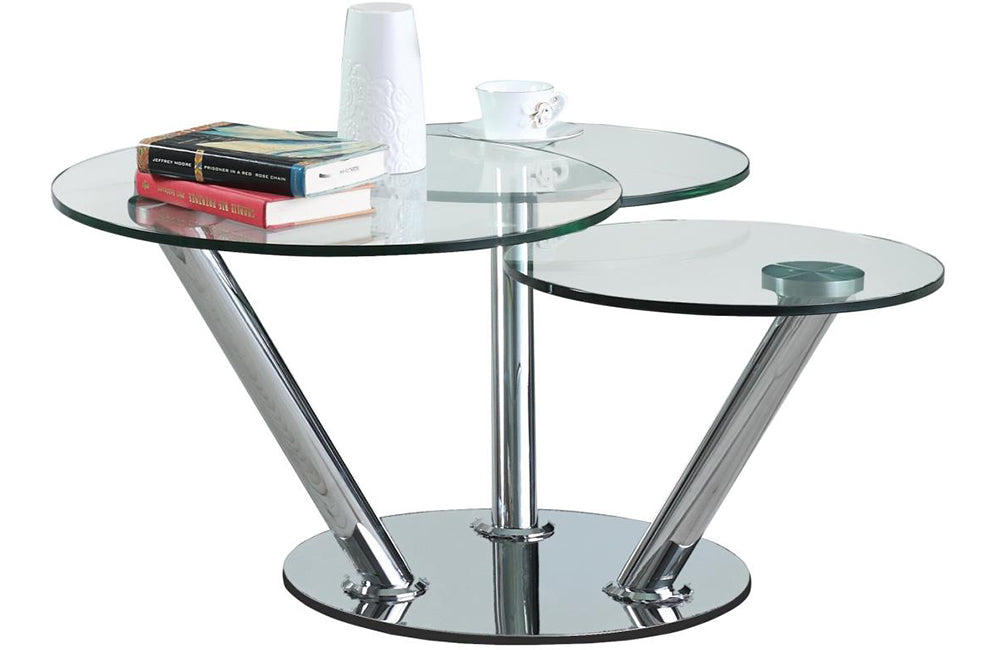 Chintaly 8643-OCC Steel Motion Table Pedestal Chrome