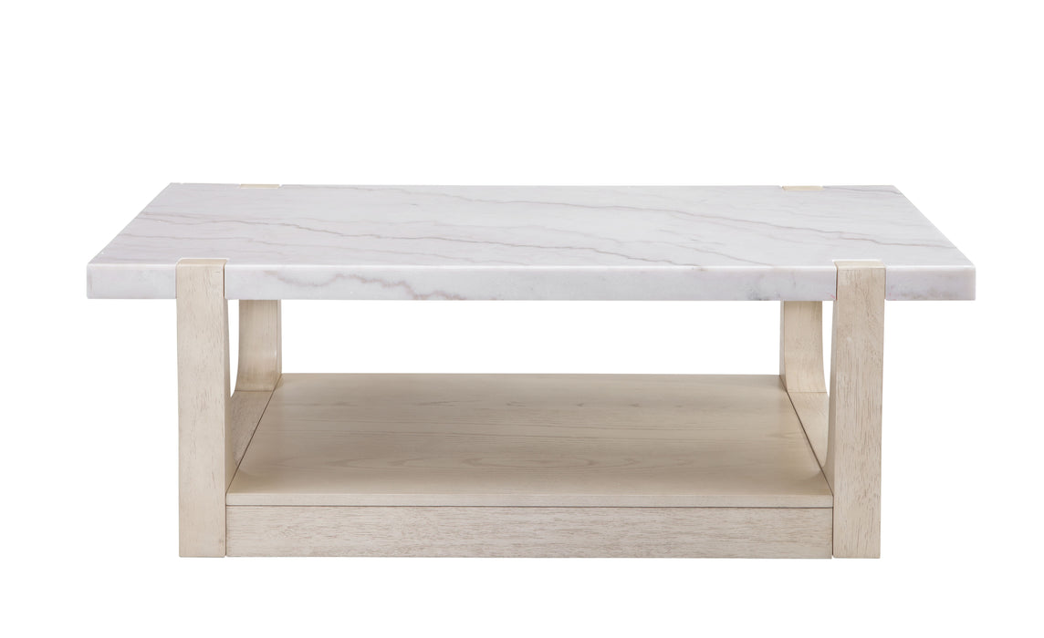 Newport - Rectangle Cocktail Table - White
