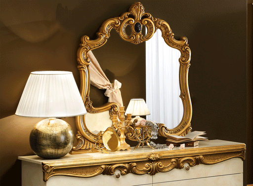ESF Camelgroup Italy Barocco Ivory/Gold Mirror i38005