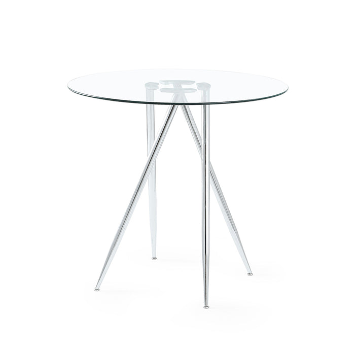 Global Furniture Clear/Silver Bar Table