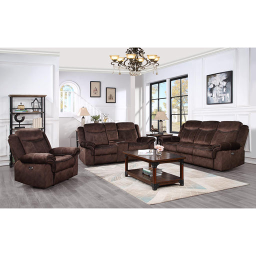 Global Furniture Power Console Reclining Loveseat