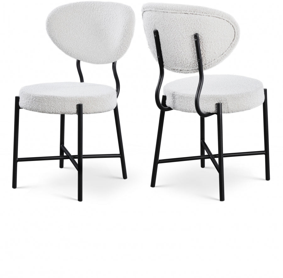 Allure Boucle Fabric Dining Chair