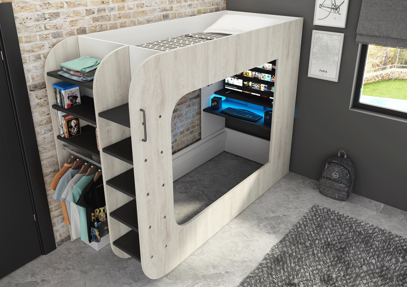 Designing Full-Size Kids Bedrooms for Growth and Fun from Z Modern Furniture - Alexandria VA & Washington DC