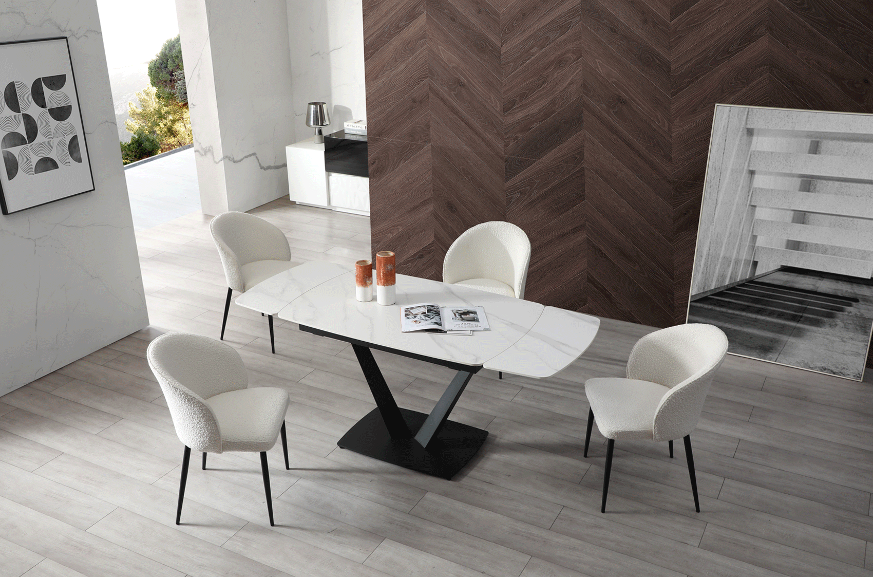 Add a Touch of Luxury to Your Dining Space with Marble-Look Tables From Z Modern Furniture - Alexandria VA & Washington DC