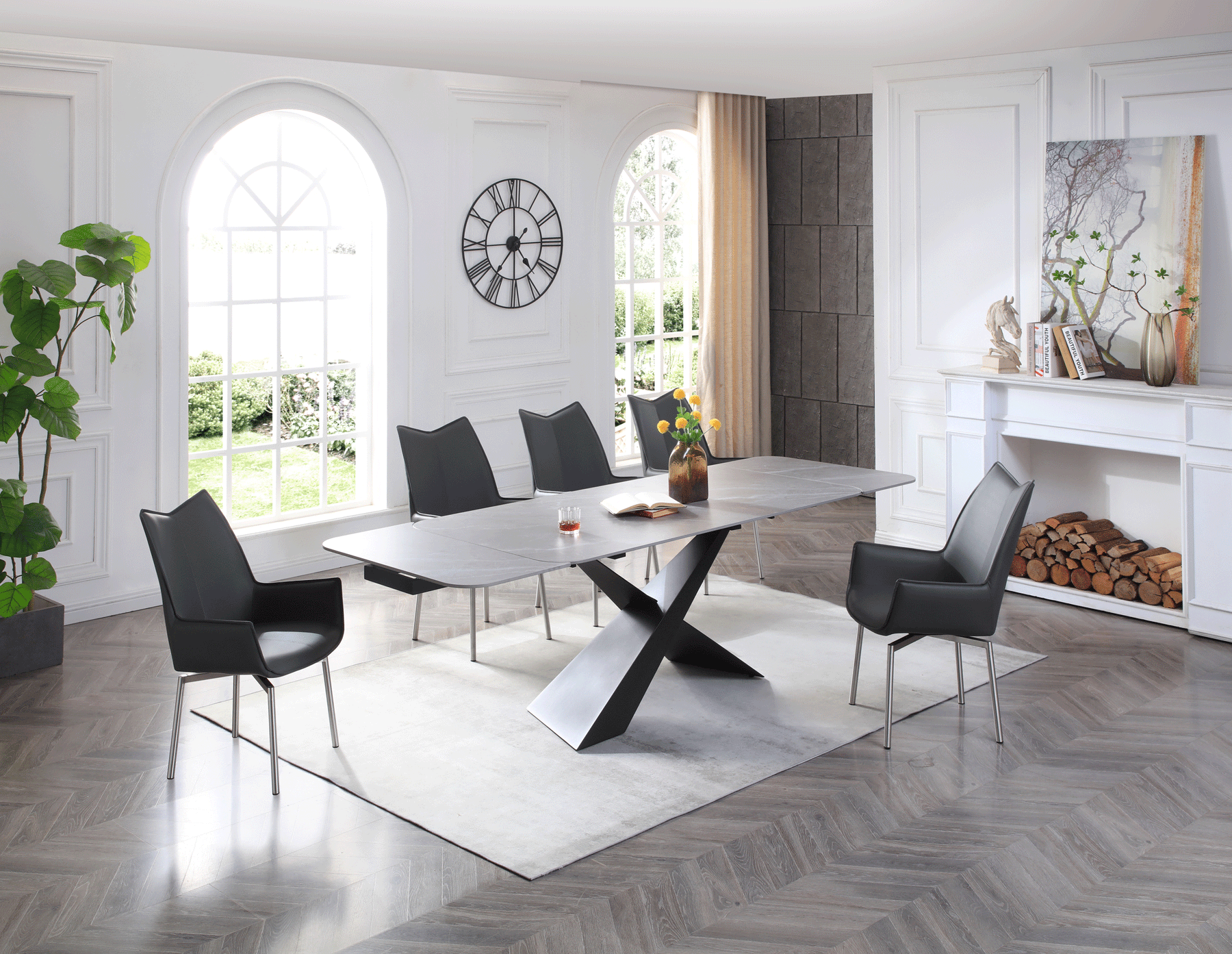 Simple elegance that's effective Check out sets of kitchen tables and chairs from Z Modern Furniture - Alexandria VA & Washington DC