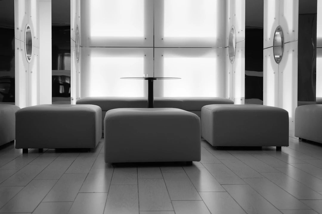 Chic Wool and Velvet Ottomans for Stylish Spaces