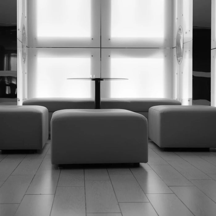 Chic Wool and Velvet Ottomans for Stylish Spaces