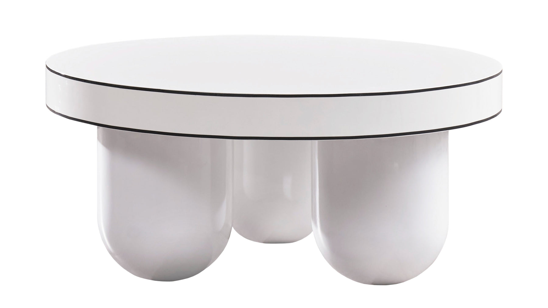 All verve and quirk 😜  Jasper White Glossy Coffee Table