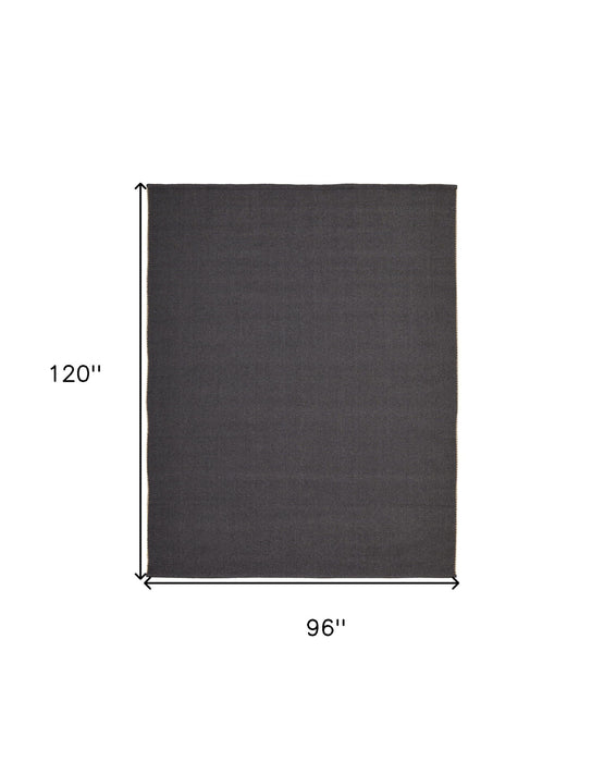 8' x 10' Hand Woven Area Rug - Tan And Gray