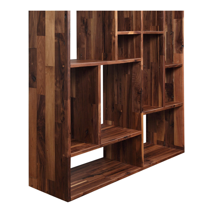 Ten Tier Bookcase - Brown / Natural