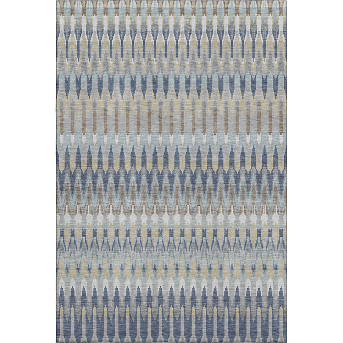10' X 14' Southwestern Washable Area Rug With UV Protection (668289) - Taupe / Gold / Gray