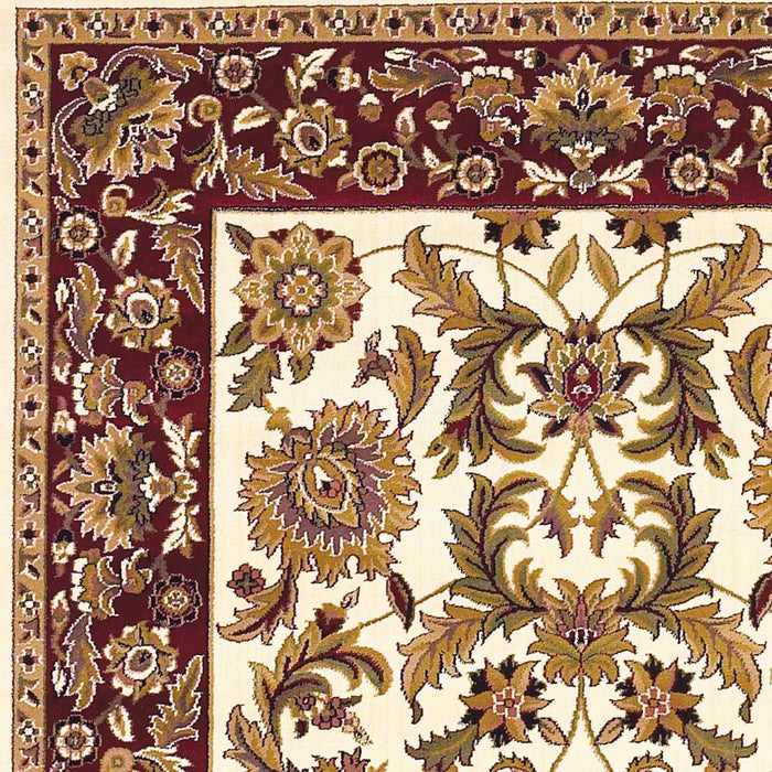 9' x 13' Polypropylene Area Rug - Ivory Or Red