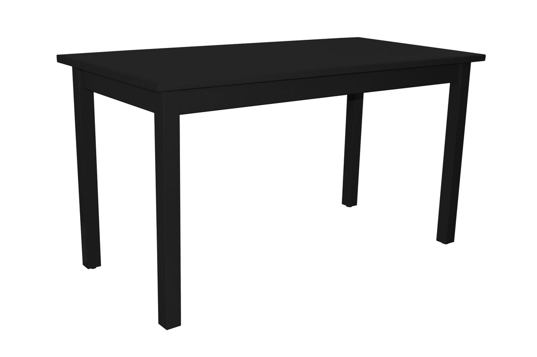 60" Solid Wood Dining Table - Black