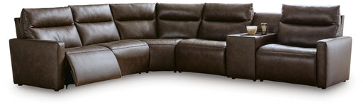 Benchcraft® ModZ 6-piece power reclining sectional sofa set with plush cushions and modern design, perfect for spacious living rooms.