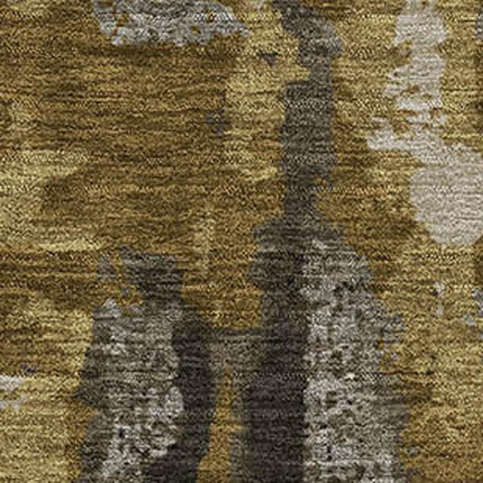 10' X 14' Abstract Washable Area Rug With UV Protection (714637) - Coffee / Gray