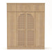 Giga 8-door wardrobe wardrobe with adjustable shelves and hanging rod, showing multiple doors and interior storage space.