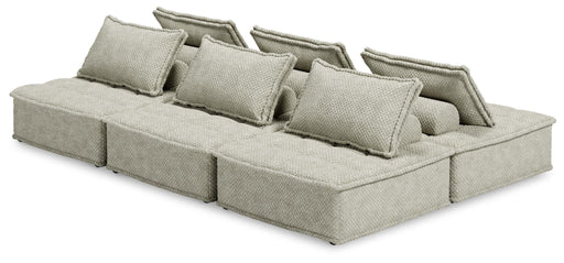Ashley Furniture Bales 6-piece stationary sectional sofa set with plush cushions and modern design, shown in a living room setting.