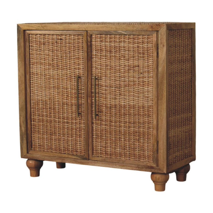 Round Accent Cabinet With Single Door (738387) - Brown