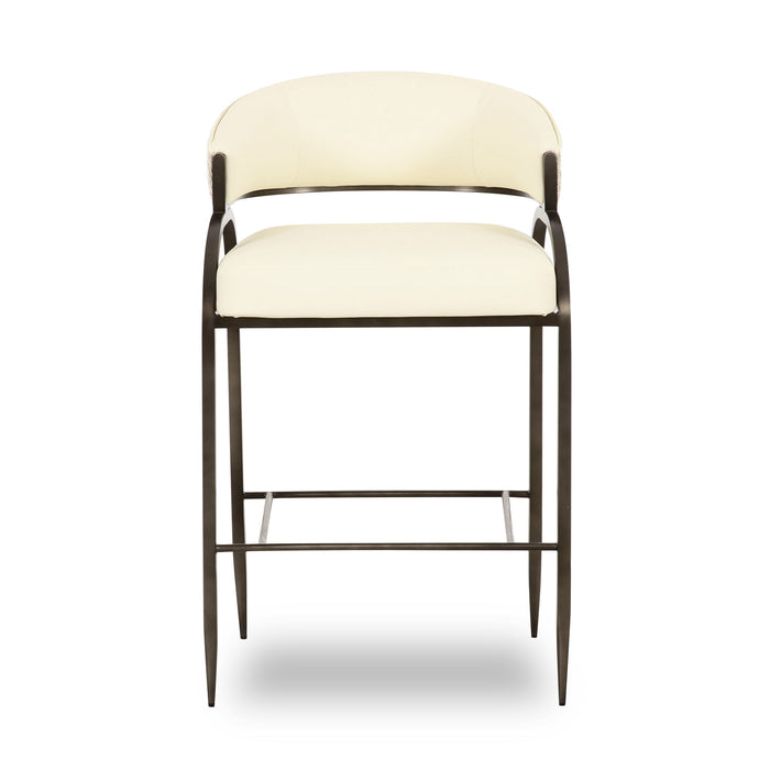 Tatum - Vegan Leather 2-Tone Counter Stool