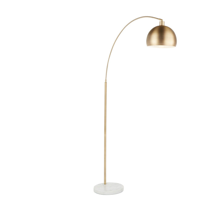 March - Floor Lamp - White Marble
