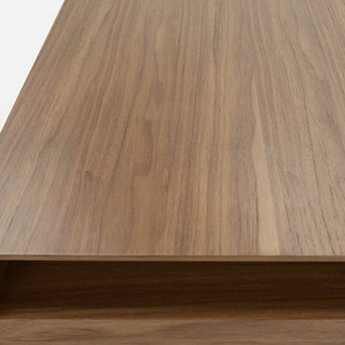 79" Glass Dining Table - Brown