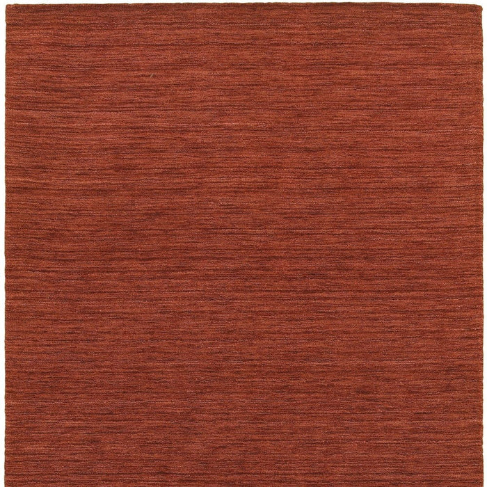 8' X 10' Wool Hand Tufted Area Rug - Rust