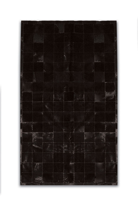 8' X 10' Cowhide Patchwork Area Rug (544469) - Black