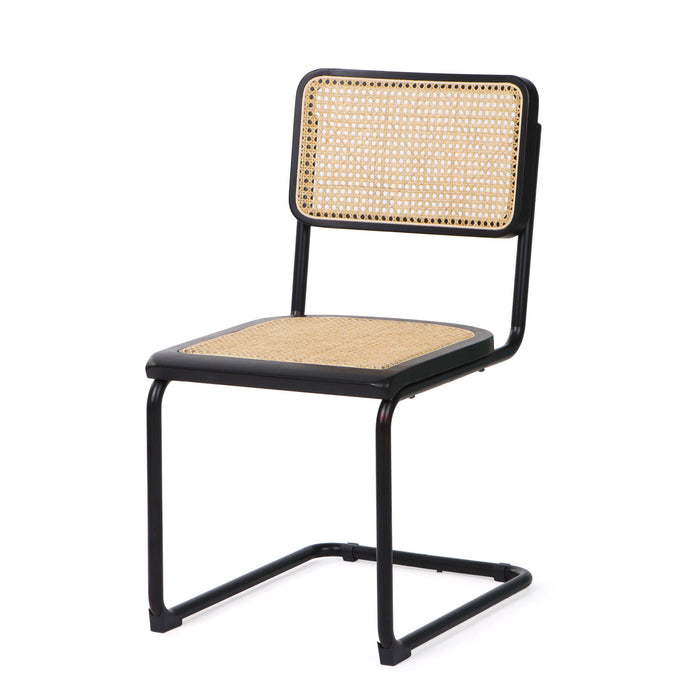Steel Open Back Dining Side Chairs (Set of 2) - Brown