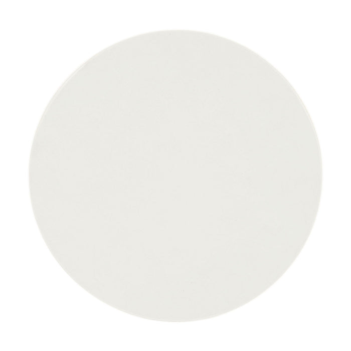 Cement Round Drum Coffee Table - White