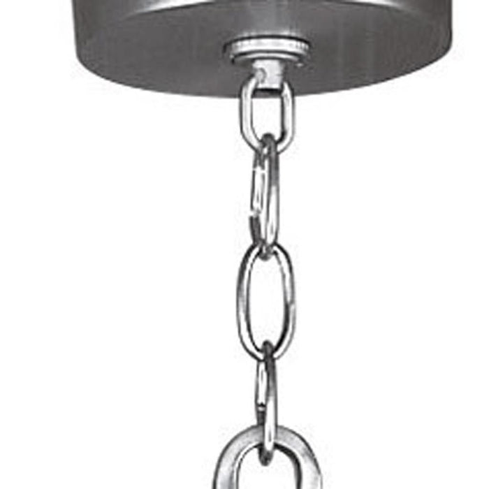 Seven Light Metal Dimmable Chandelier With Shades - Nickel