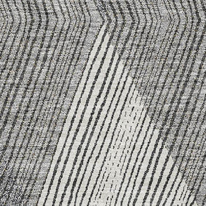 10' X 14' Geometric Washable Area Rug With UV Protection (676218) - Pewter / Gold / Ivory