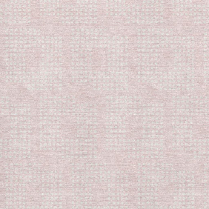 10' X 14' Geometric Washable Area Rug With UV Protection (670730) - Pink / Ivory