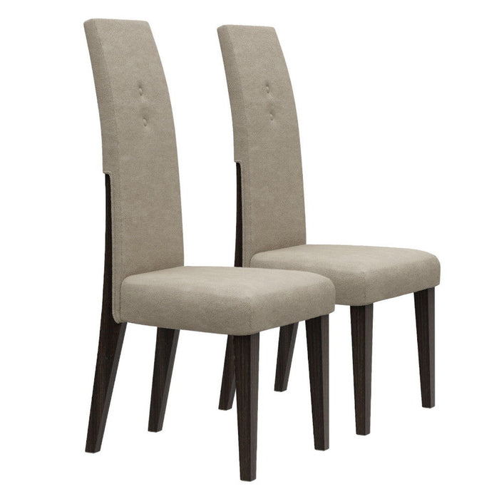 Microfiber Dining Side Chairs (Set of 2) - Brown