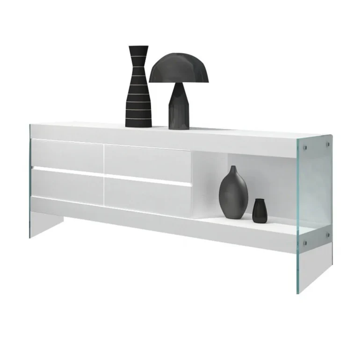 J & M Furniture Cloud Buffet in White