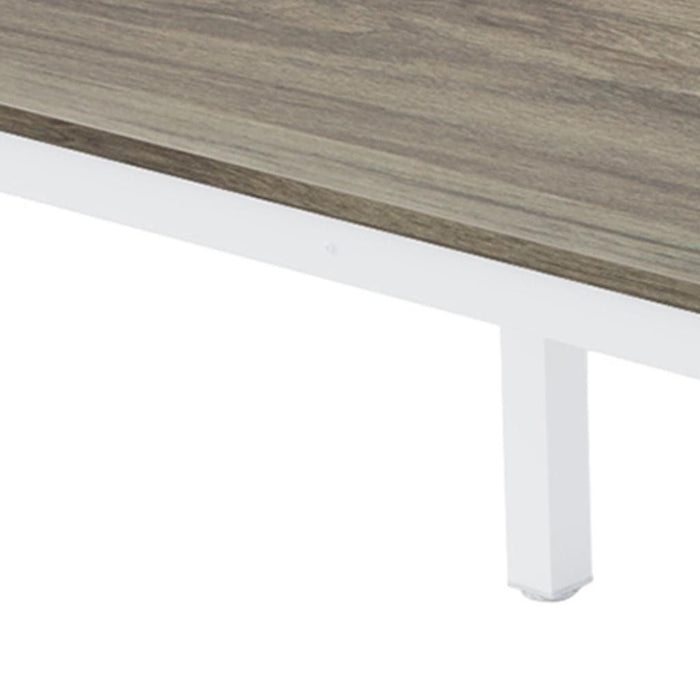 46" Solid Wood Dining Table - Gray