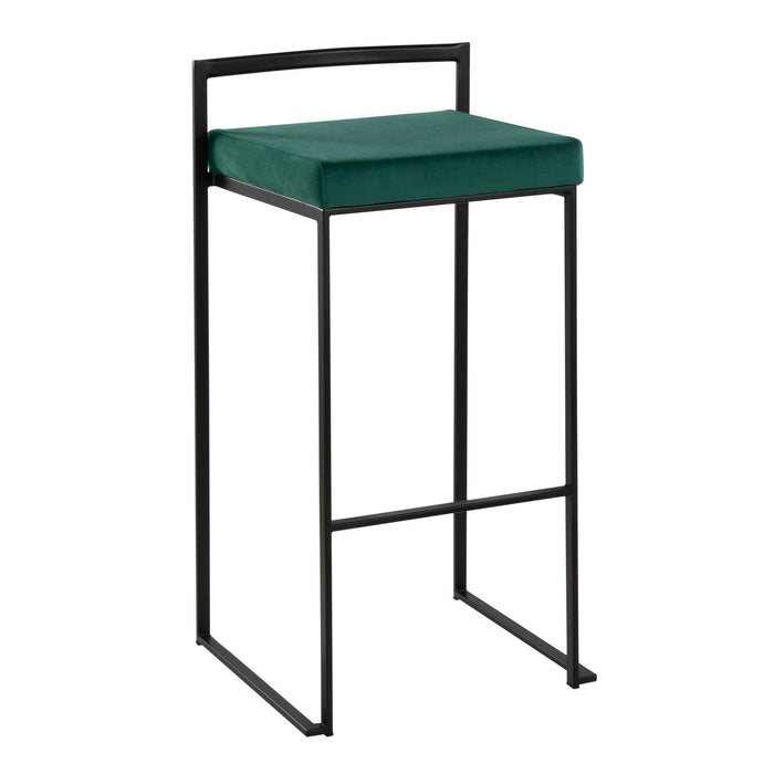 Fuji - Stackable Barstool - Black Metal