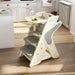 Giga multifunctional highchair for toddlers with adjustable height, 5-point seat belts, and a comfortable dining seat.