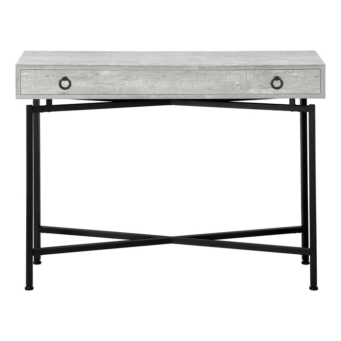 Cross Leg Console Table - Gray And Black