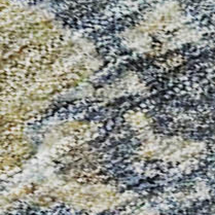 10' X 14' Abstract Washable Area Rug With UV Protection (685415) - Blue / Gold / Beige