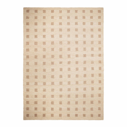 Hand-tufted Hari accent runner rug by TOV Furniture featuring a modern geometric pattern on soft, durable textile.