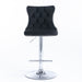 Set of 2 Giga modern upholstered swivel barstools with tufted backs, adjustable height, ideal for home pub and kitchen island.