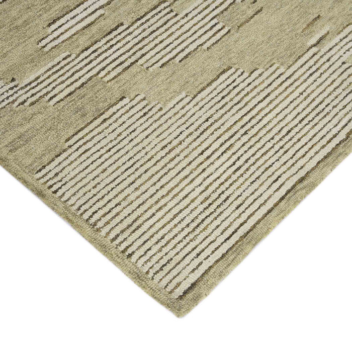 13' X 9' Wool Geometric Hand Hooked Area Rug - Gray And Ivory