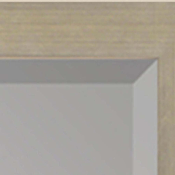 43" Wood Accent Mirror - Silver