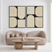 Mango wood wall decor by Meridian Furniture, featuring two-piece wall art with natural wood grain and modern design.