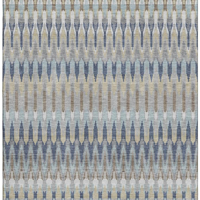 10' X 14' Southwestern Washable Area Rug With UV Protection (668289) - Taupe / Gold / Gray