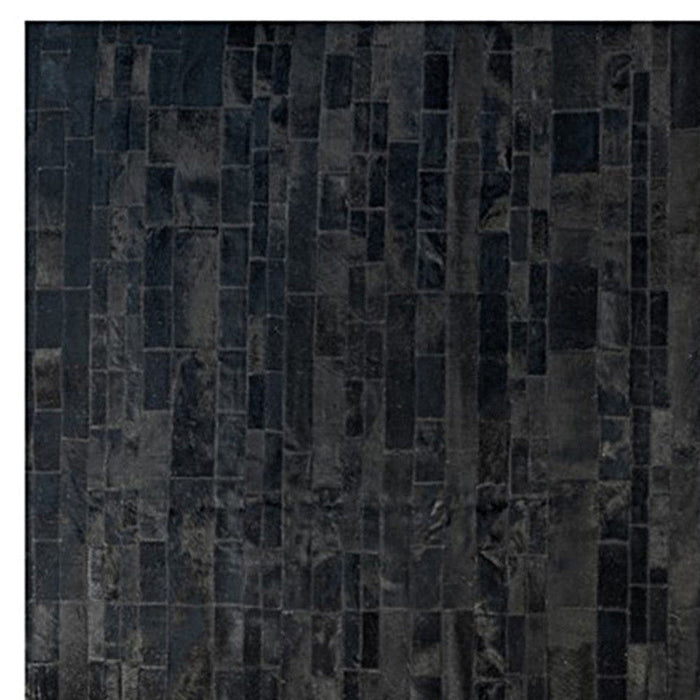 5' X 8' Cowhide Patchwork Area Rug (544490) - Black