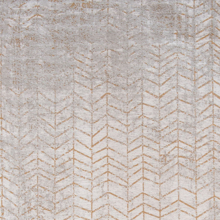 10' Chevron Non Skid Area Rug - Gray And Yellow