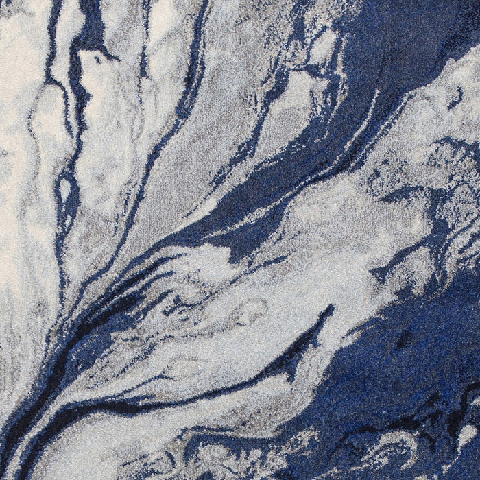7.8' x 10.8' Polypropylene Area Rug - Blue