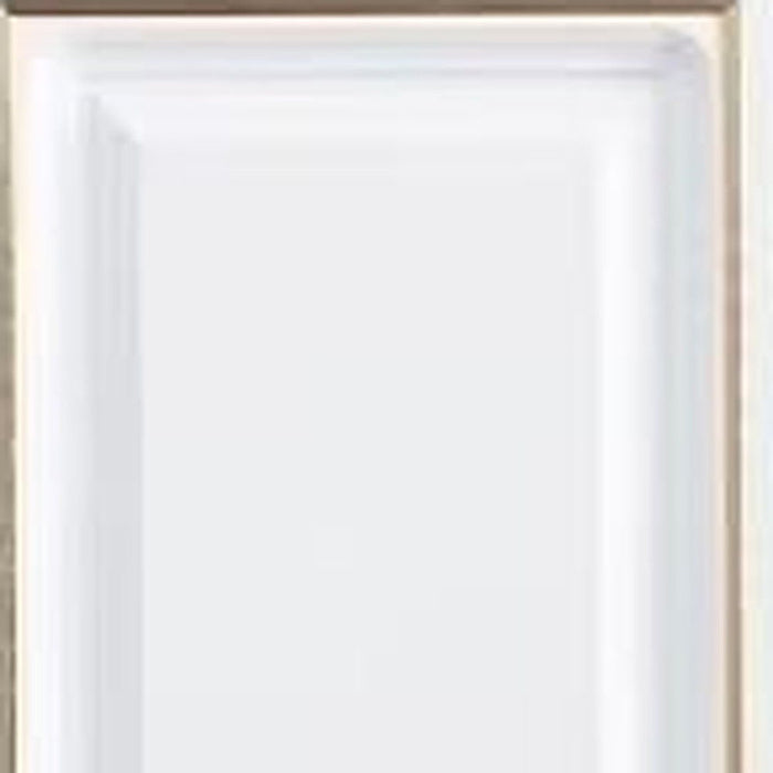 74" Five Door Two Drawer Combo Dresser - White And Gold