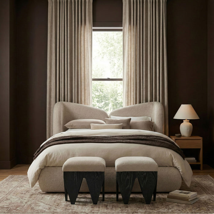 Altair - Fabric Bench - Black Base